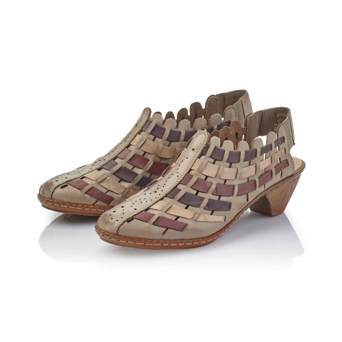 detail Dámská obuv RIEKER 46778-62 BEIGE KOMBI F/S 9