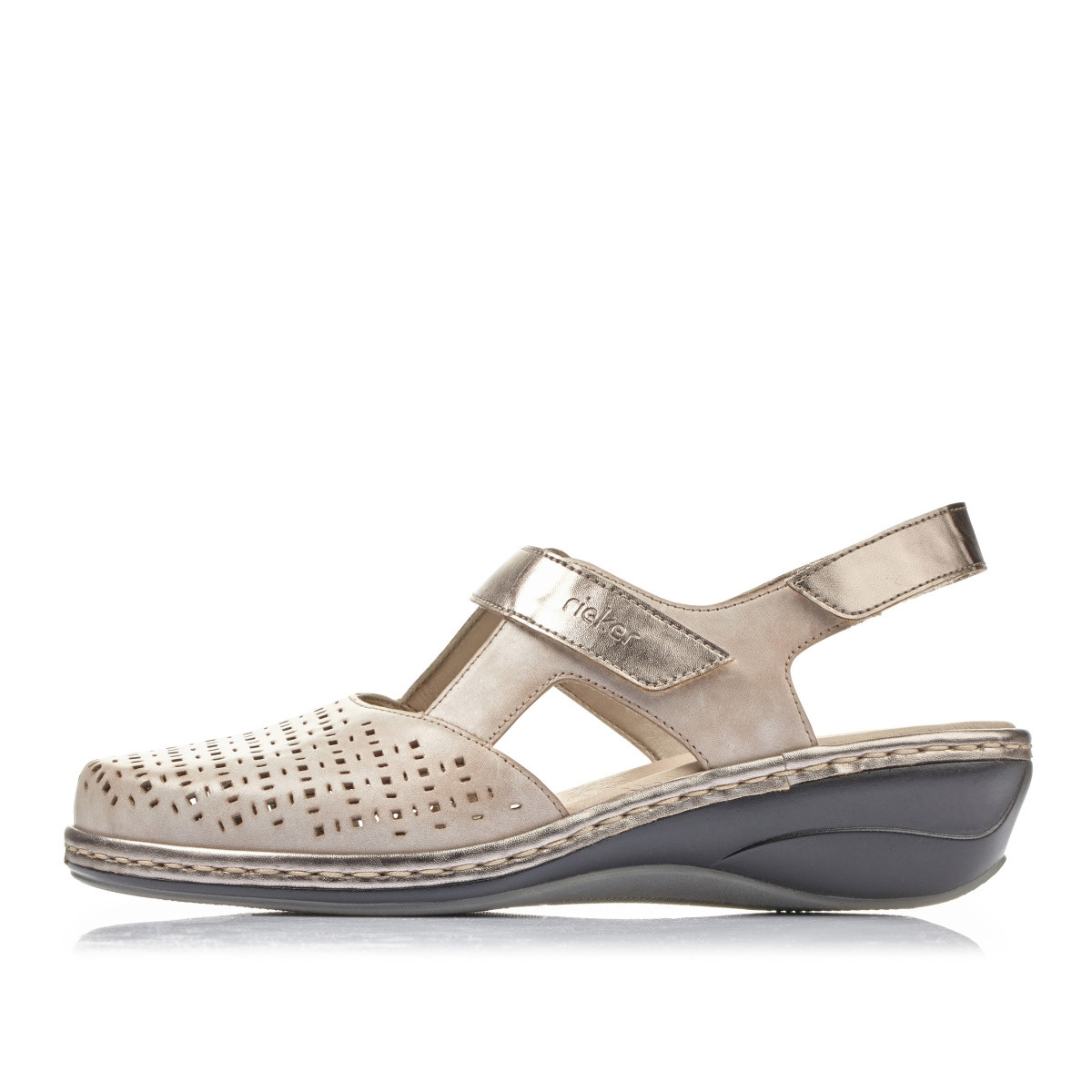 detail Dámské sandály RIEKER RIE-1025893-S1 béžová