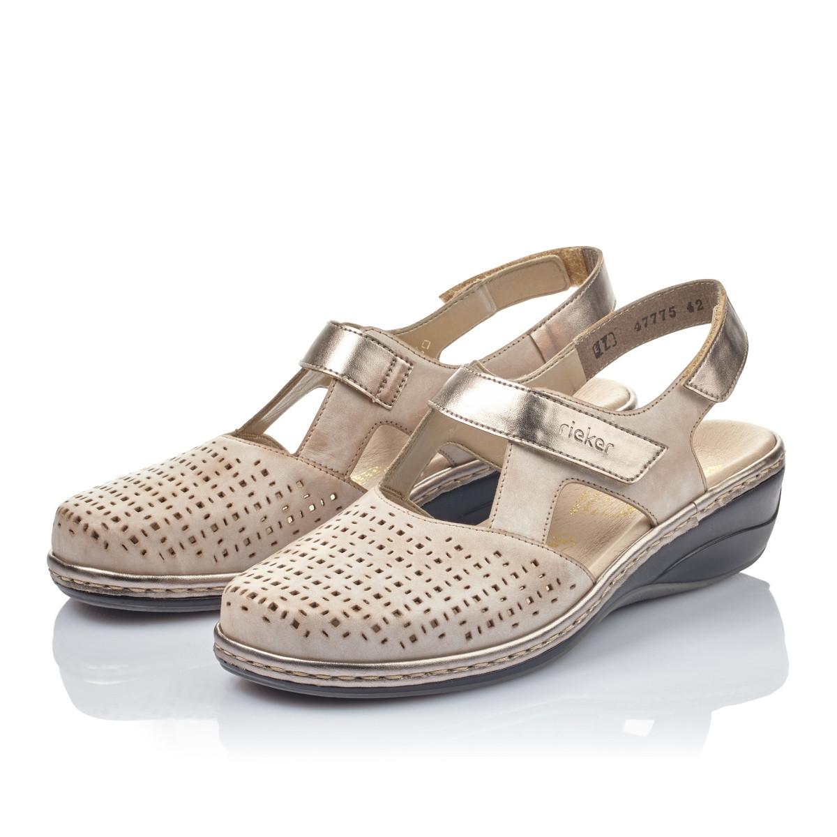 detail Dámské sandály RIEKER RIE-1025893-S1 béžová