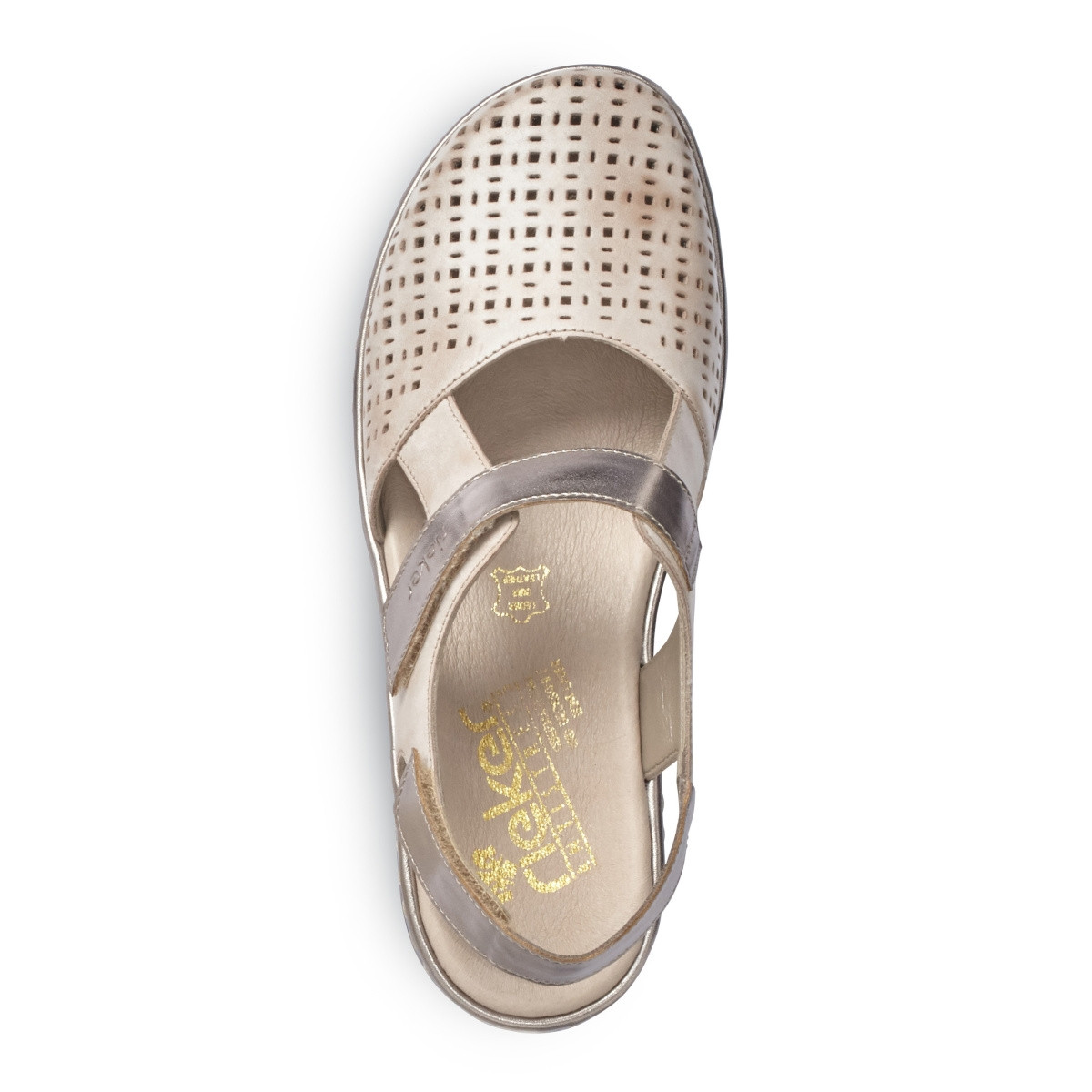 detail Dámské sandály RIEKER RIE-1025893-S1 béžová