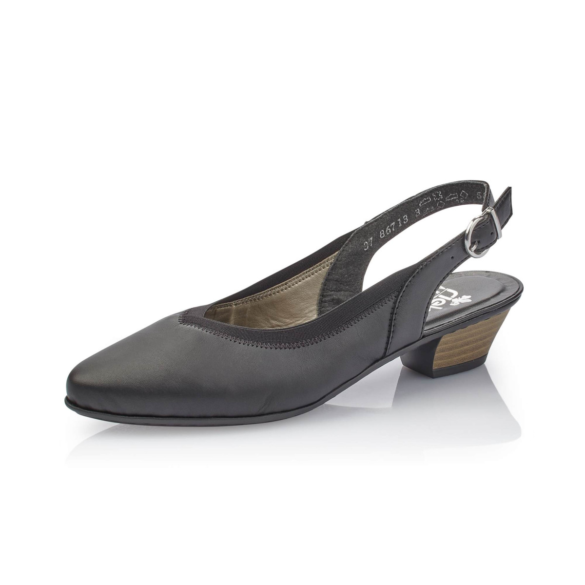 detail Dámské nadměrné lodičky RIEKER 58063-00 SCHWARZ F/S 9