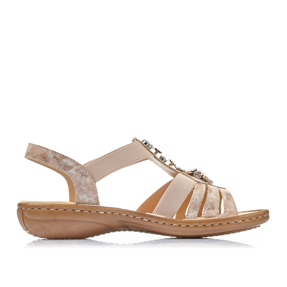 detail Dámské sandály RIEKER 60855-31 růžová S5