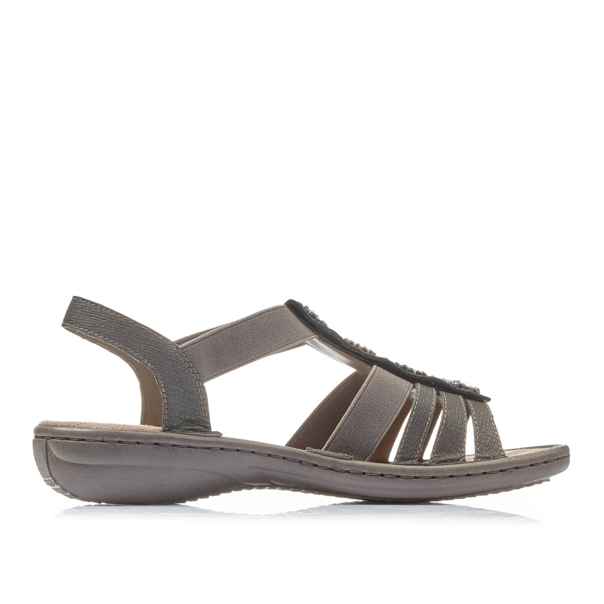 detail Dámské sandály RIEKER RIE-1025927-S2 šedá