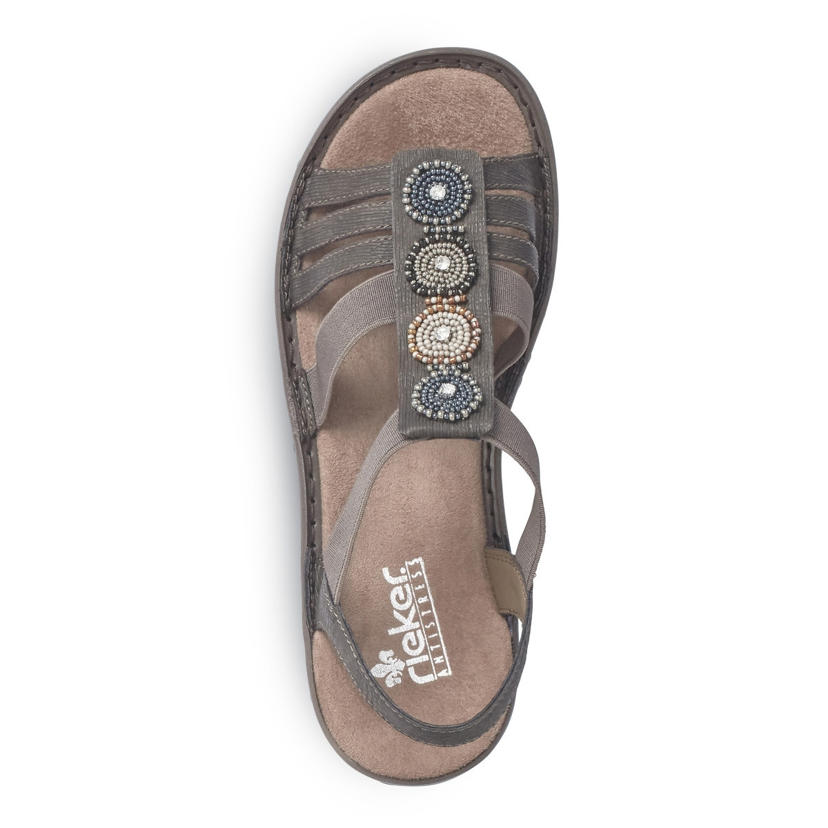 detail Dámské sandály RIEKER RIE-1025927-S2 šedá