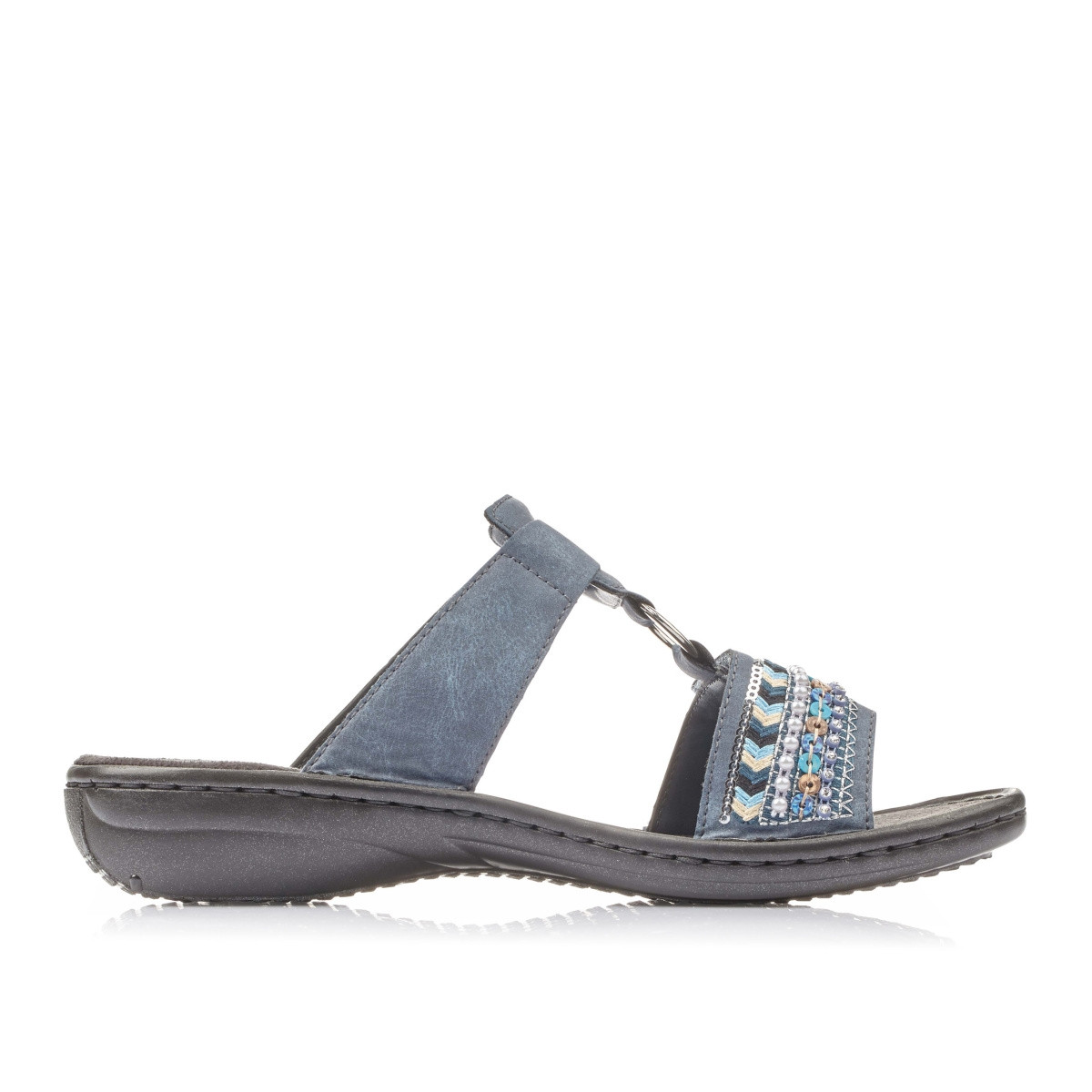 detail Dámské nazouváky RIEKER RIE-1025930-S2 modrá