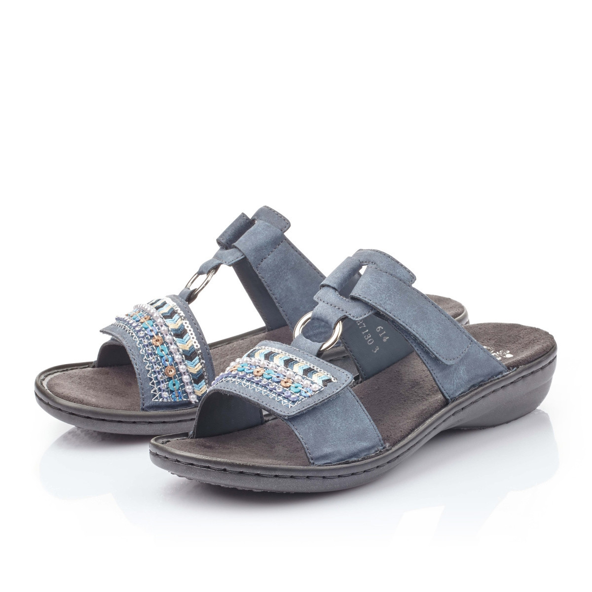 detail Dámské nazouváky RIEKER RIE-1025930-S2 modrá