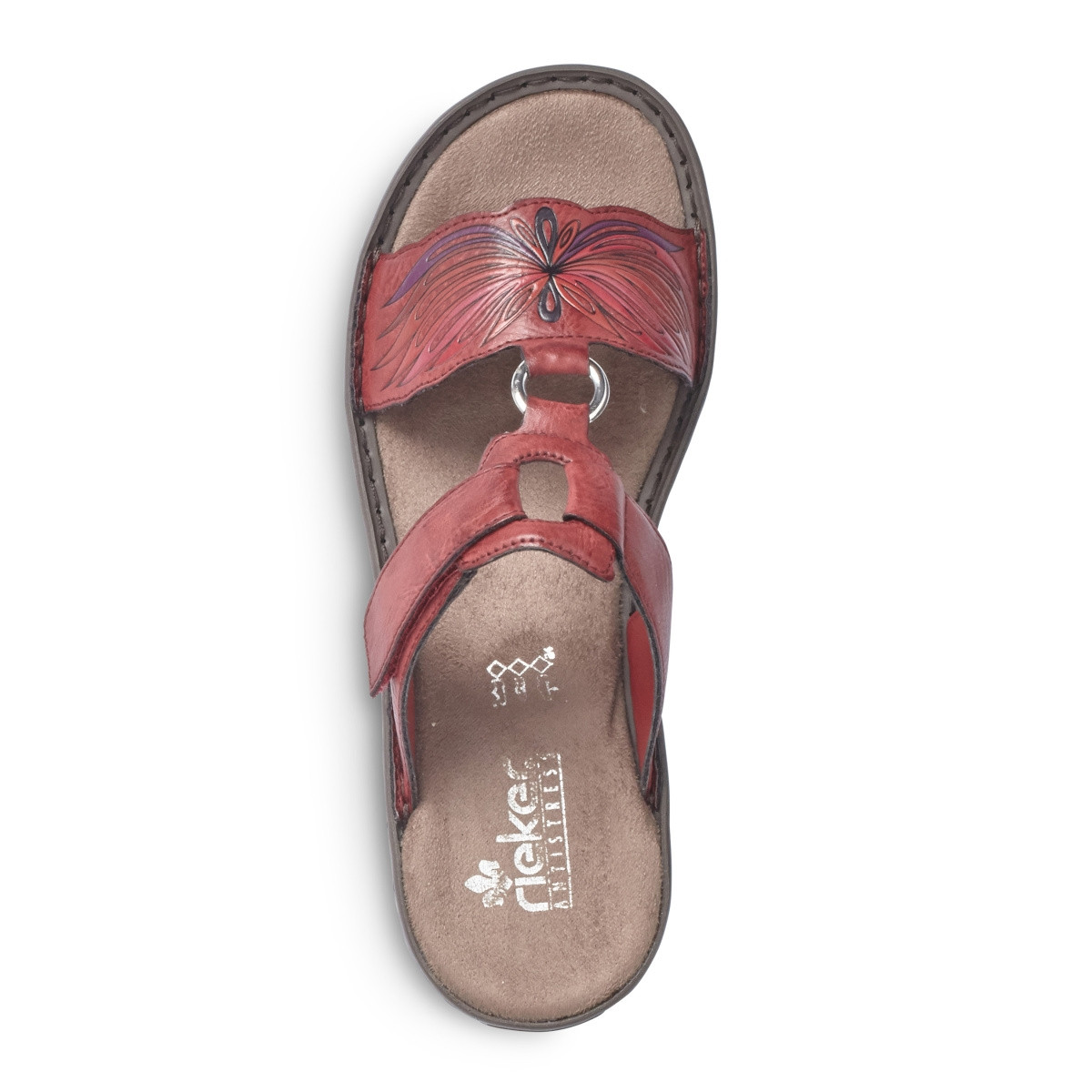 detail Dámske šľapky RIEKER 608X3-35 ROT S0