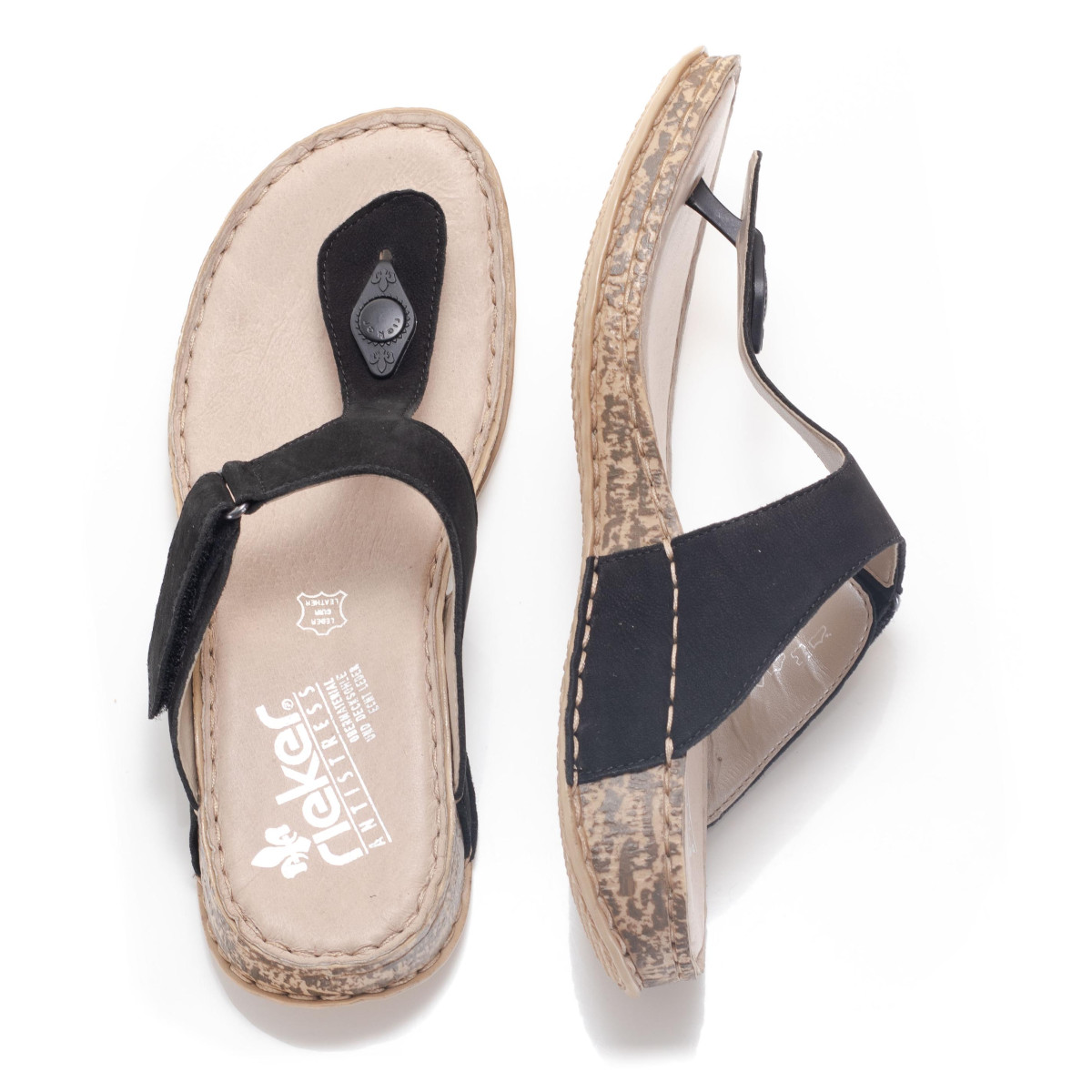 detail Dámská obuv RIEKER 61165-00 SCHWARZ F/S 9