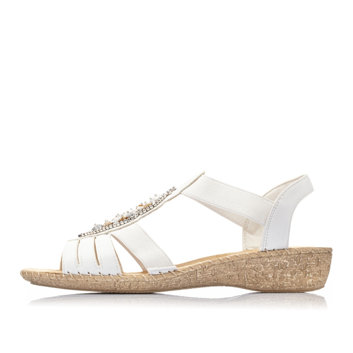detail Dámské sandály RIEKER RIE-1025938-S0 bílá