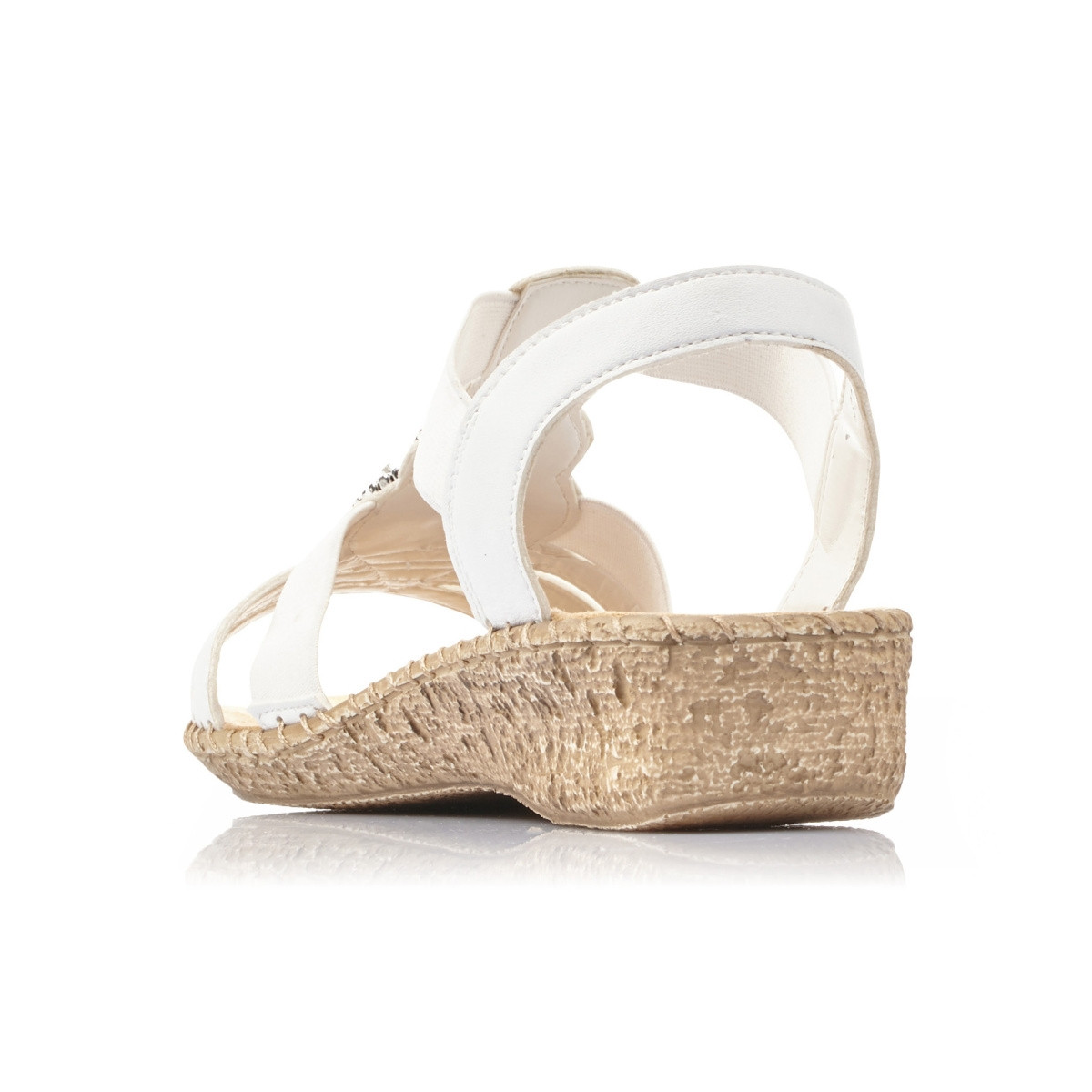 detail Dámské sandály RIEKER RIE-1025938-S0 bílá