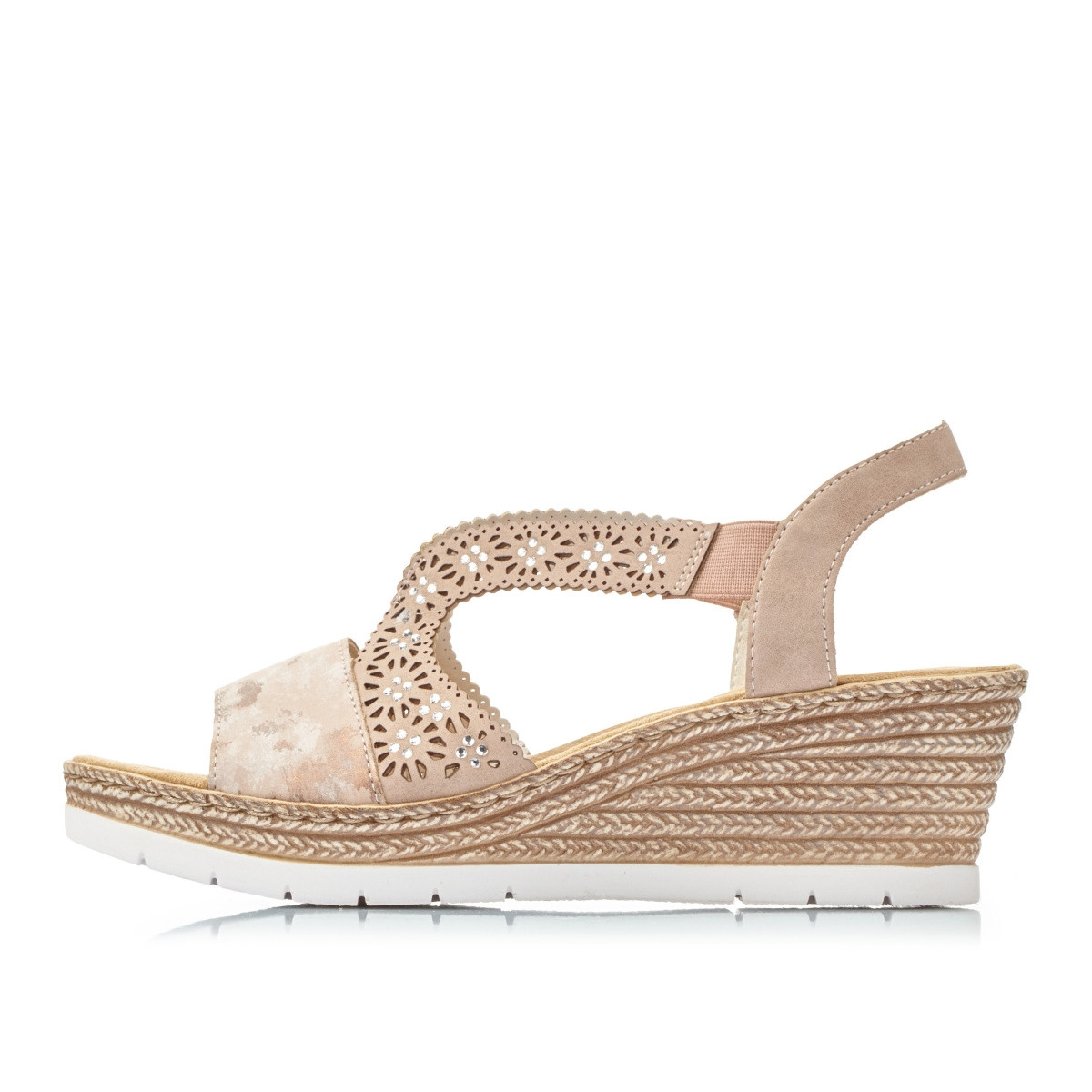 detail Dámské sandály RIEKER RIE-1025943-S3 růžová