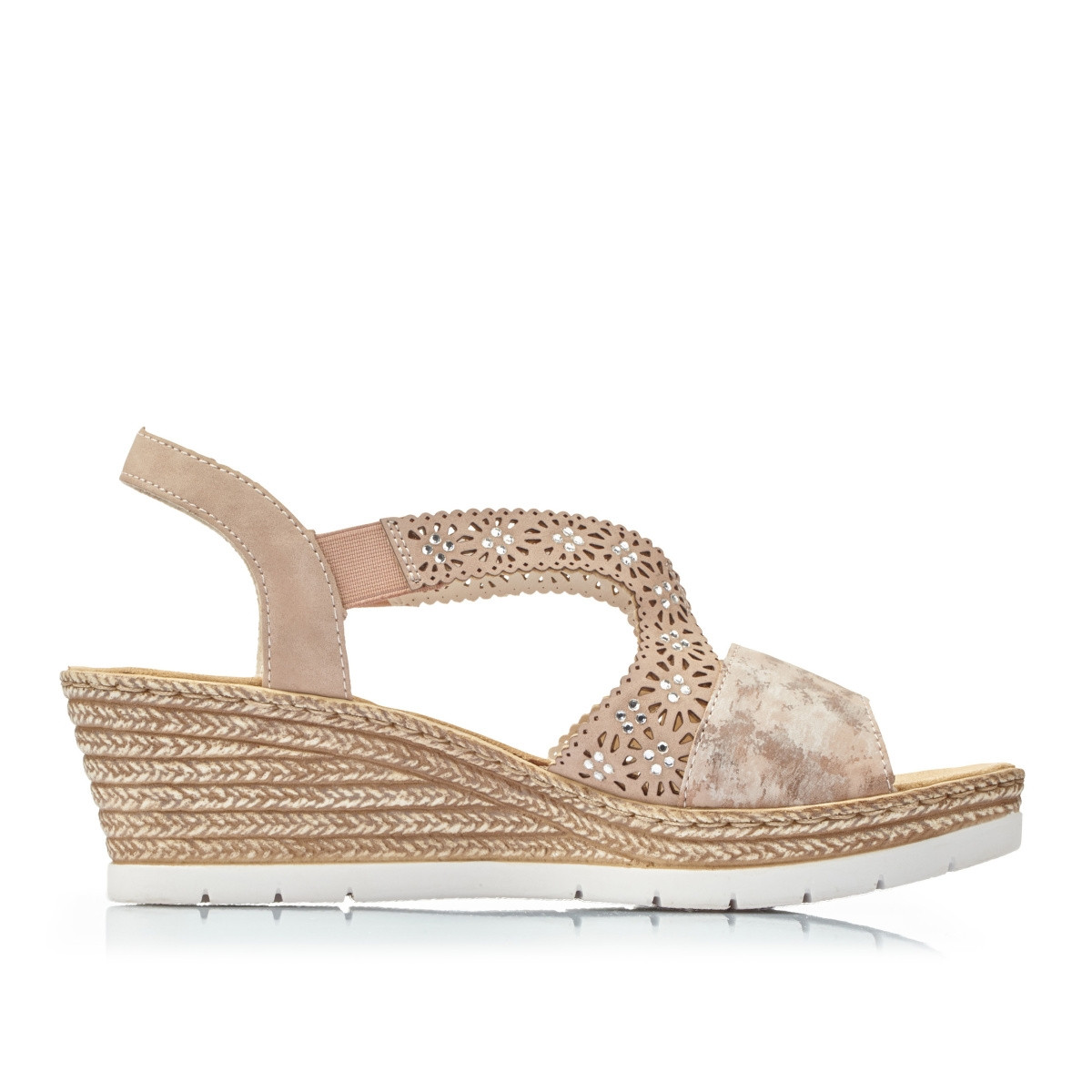 detail Dámské sandály RIEKER RIE-1025943-S3 růžová