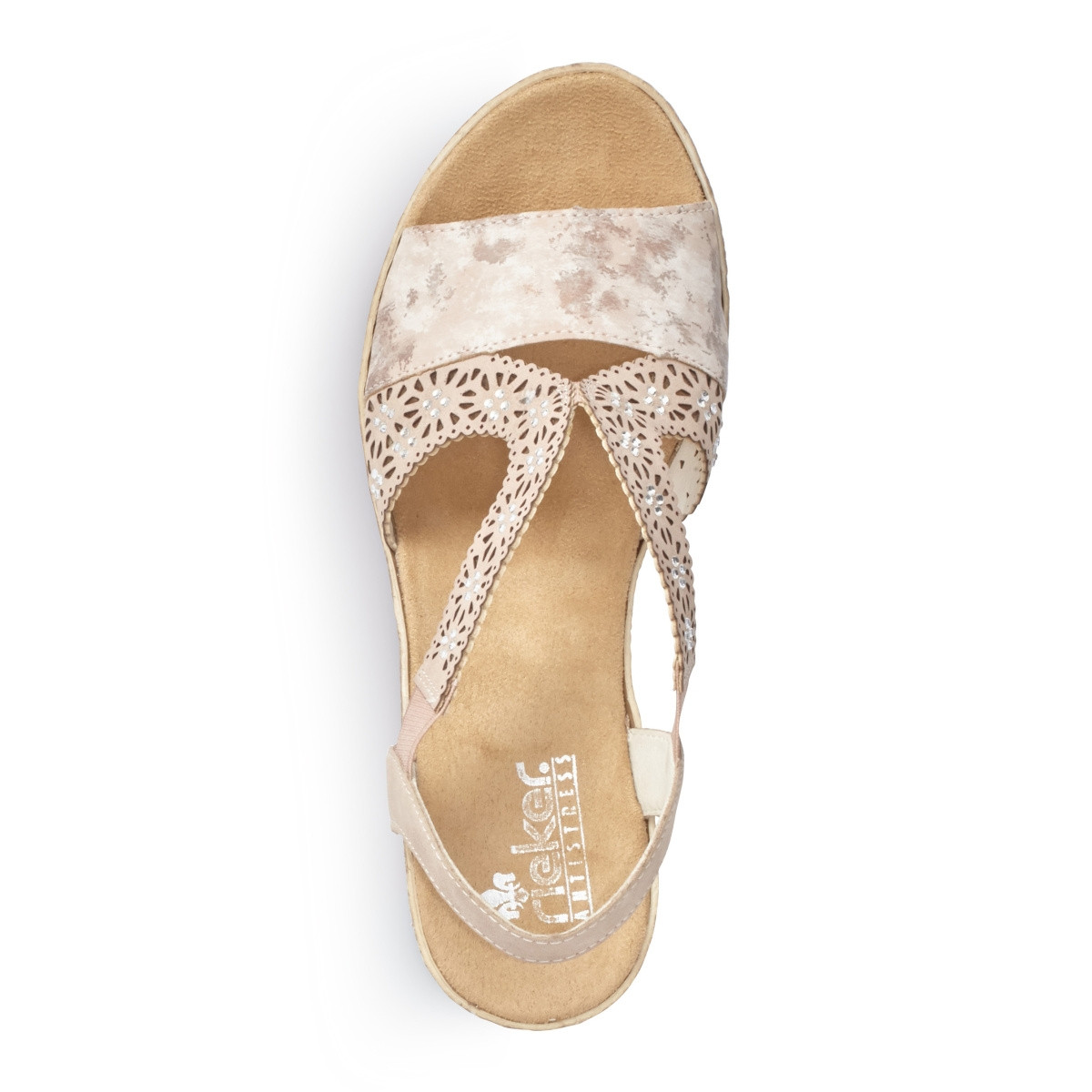 detail Dámské sandály RIEKER RIE-1025943-S3 růžová