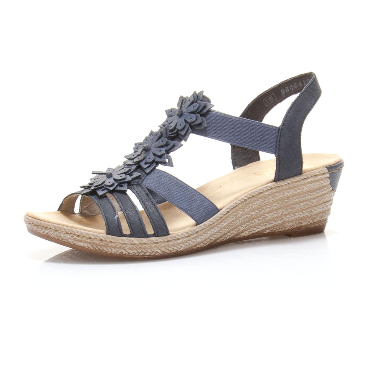 detail Dámské nadměrné sandály RIEKER 62461-14 BLAU F/S 9