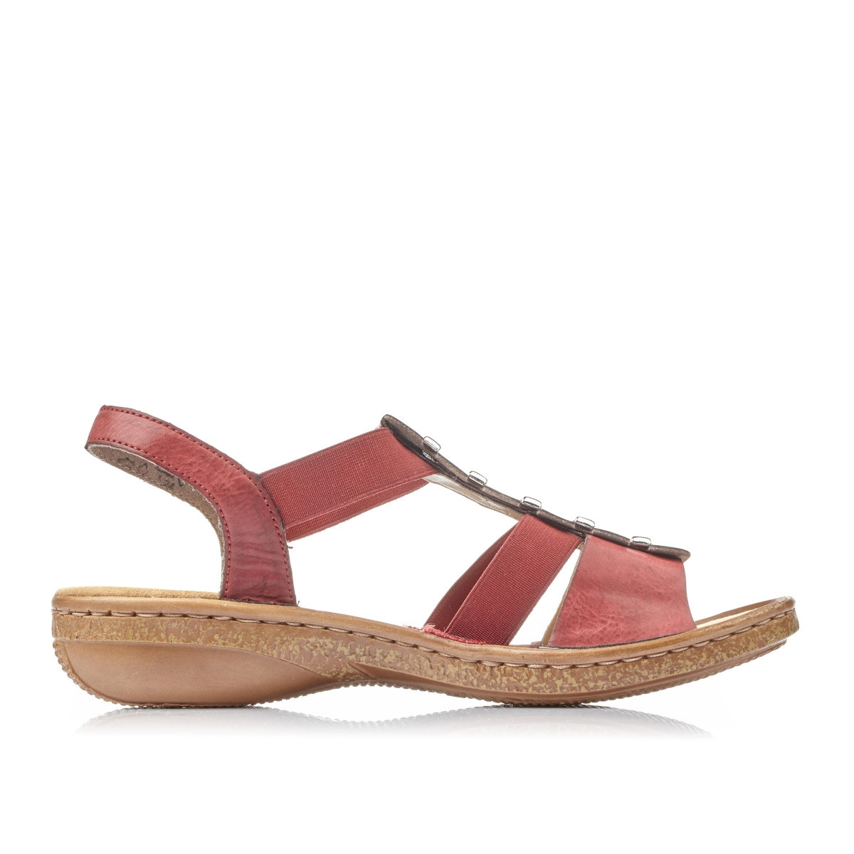 detail Dámské sandály RIEKER RIE-1025968-S0 červená
