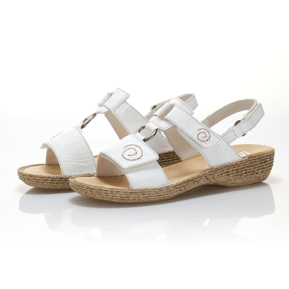 detail Dámská obuv RIEKER 65863-80 WEISS F/S 9