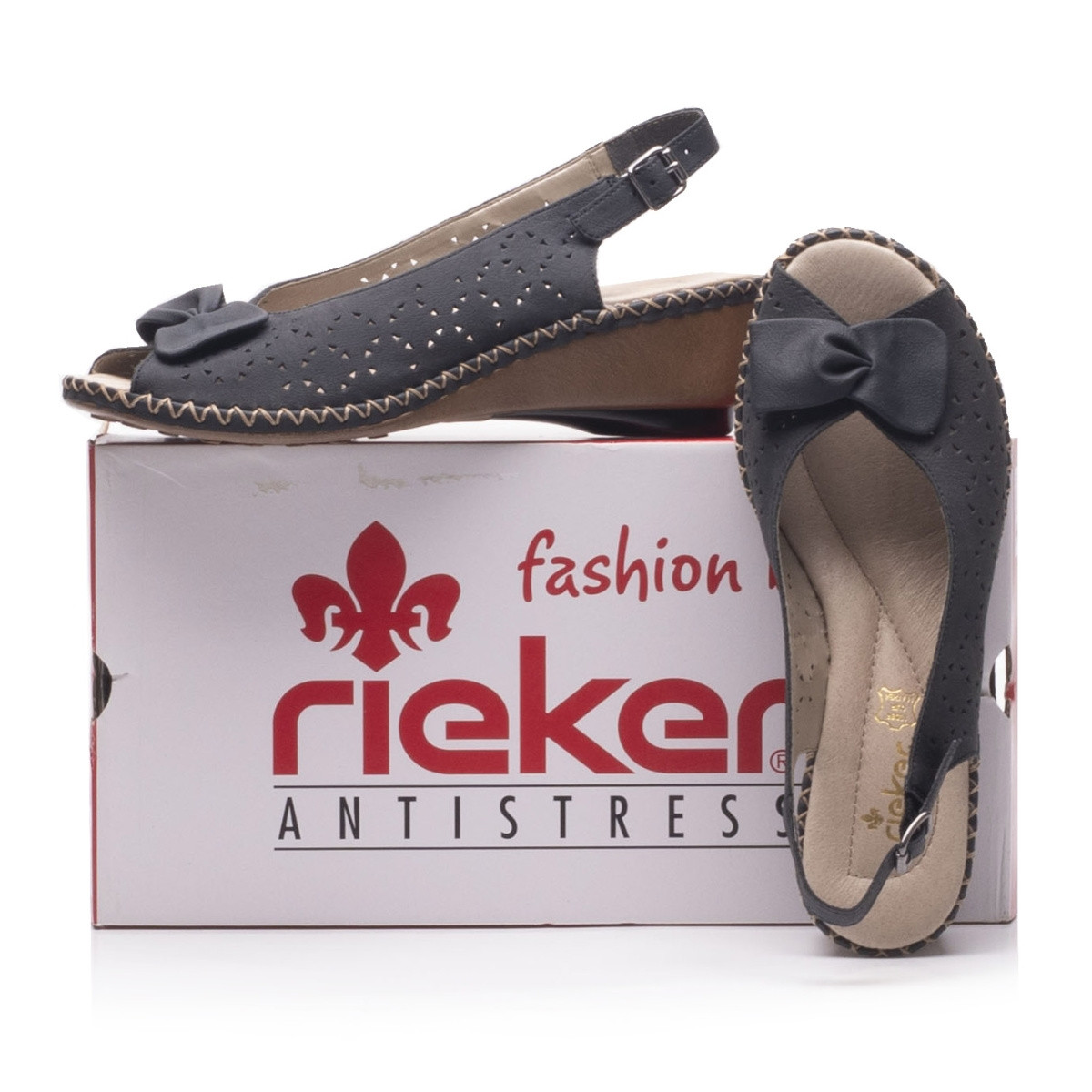 detail Dámské sandály RIEKER 66178-14 BLAU F/S 9