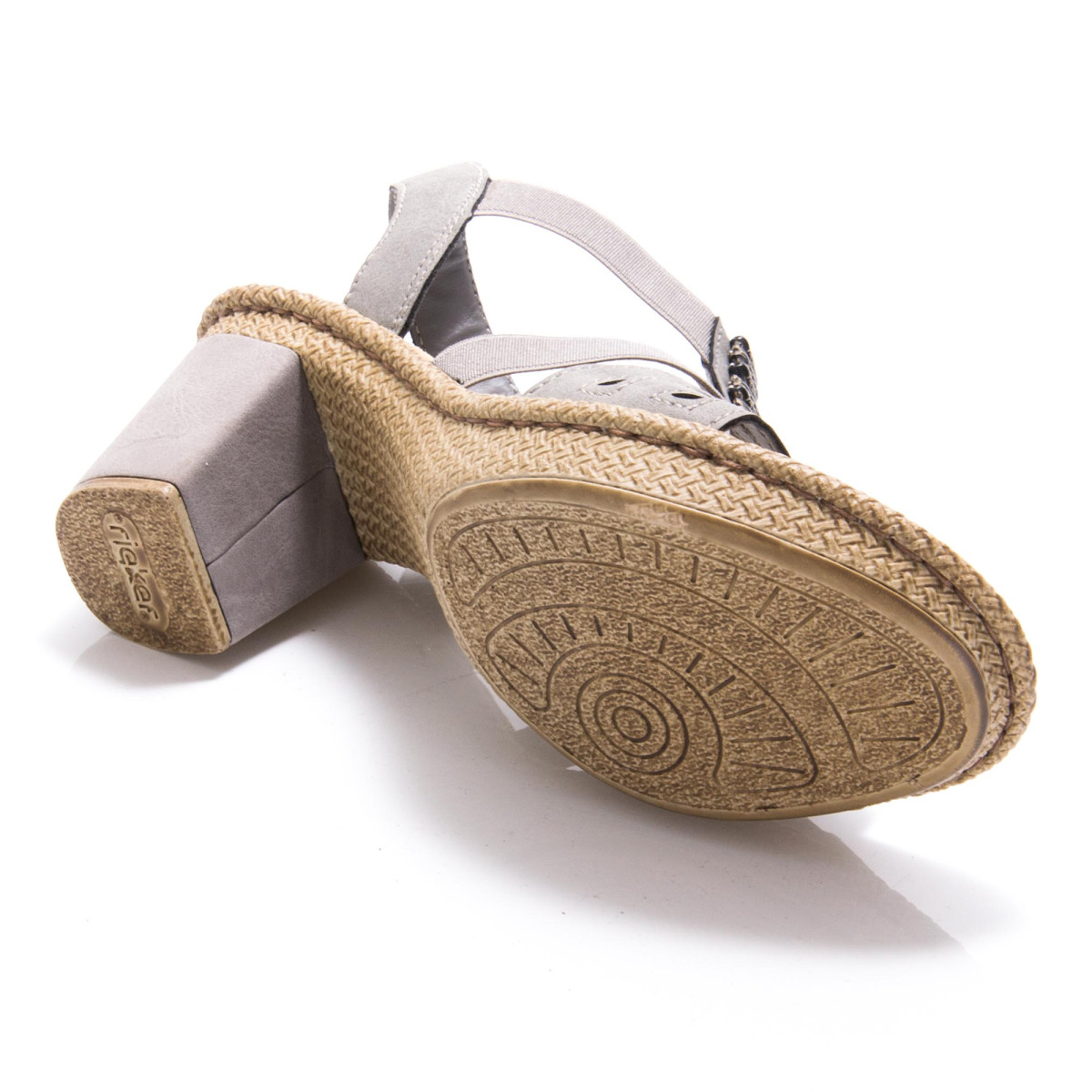 detail Dámské šedé sandály RIEKER 66506-42 GRAU F/S 9