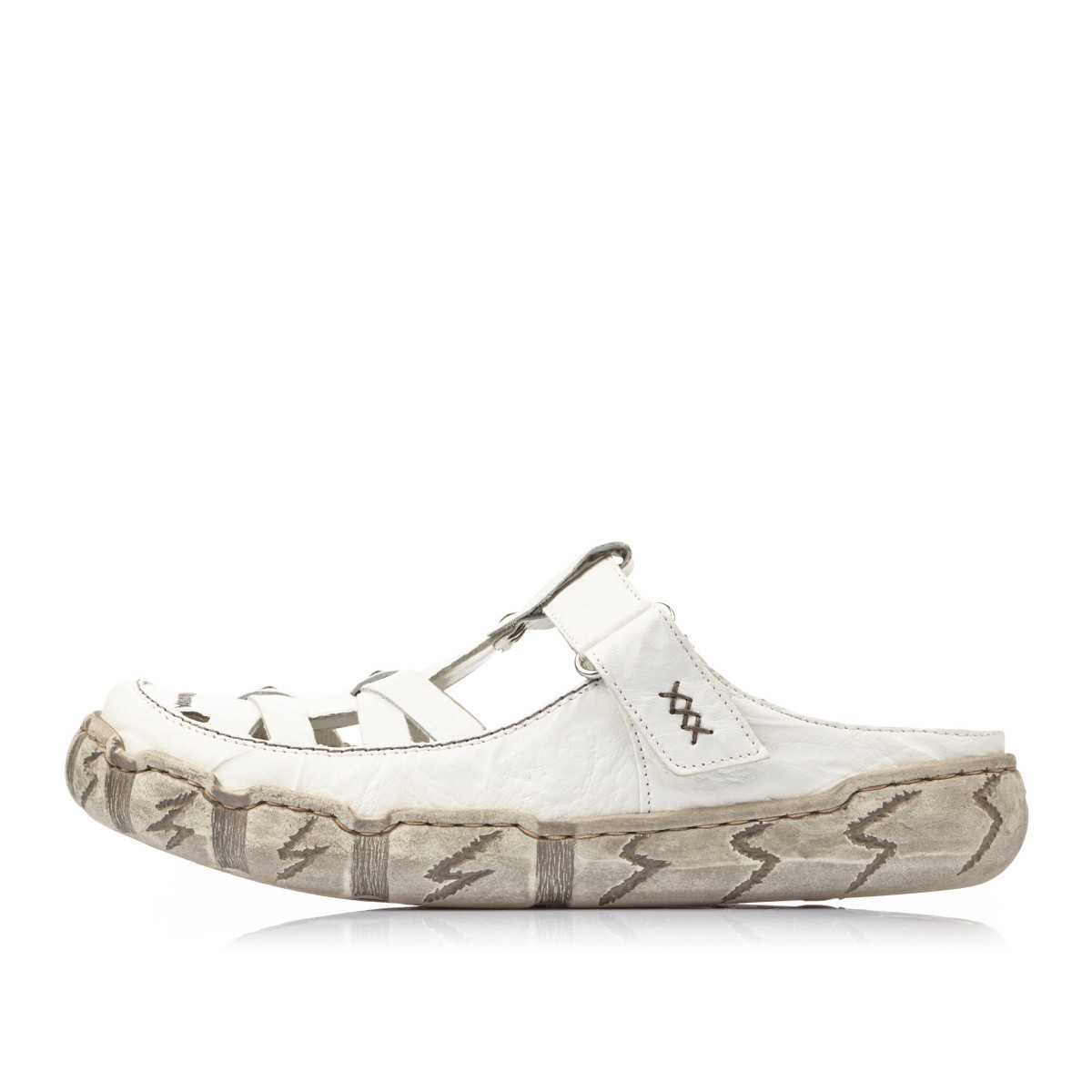 detail Dámské nazouváky RIEKER L0396-80 bílá S5