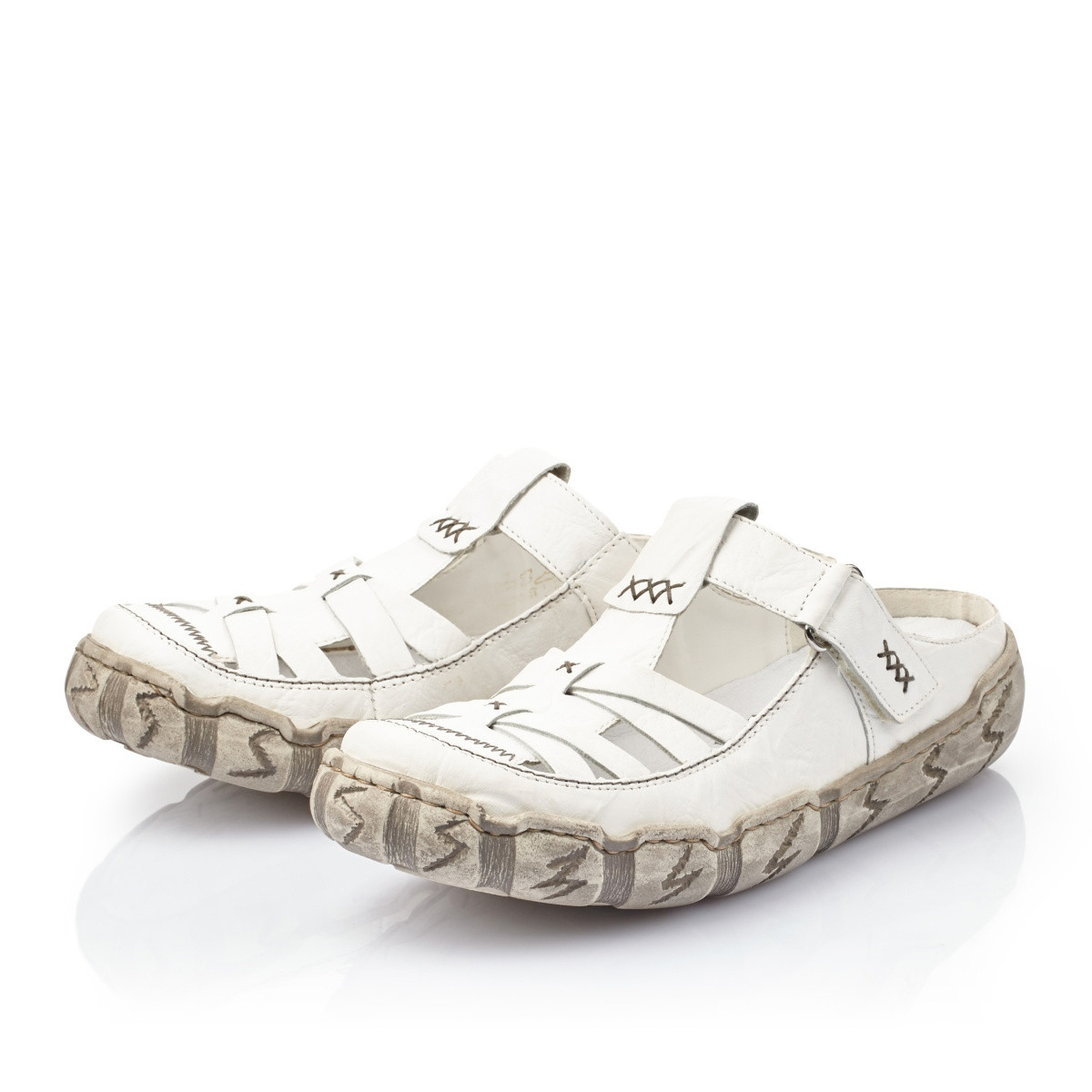 detail Dámské nazouváky RIEKER L0396-80 bílá S5