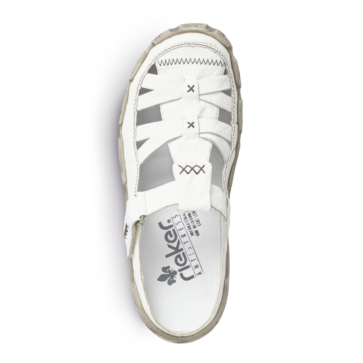 detail Dámské nazouváky RIEKER L0396-80 bílá S5