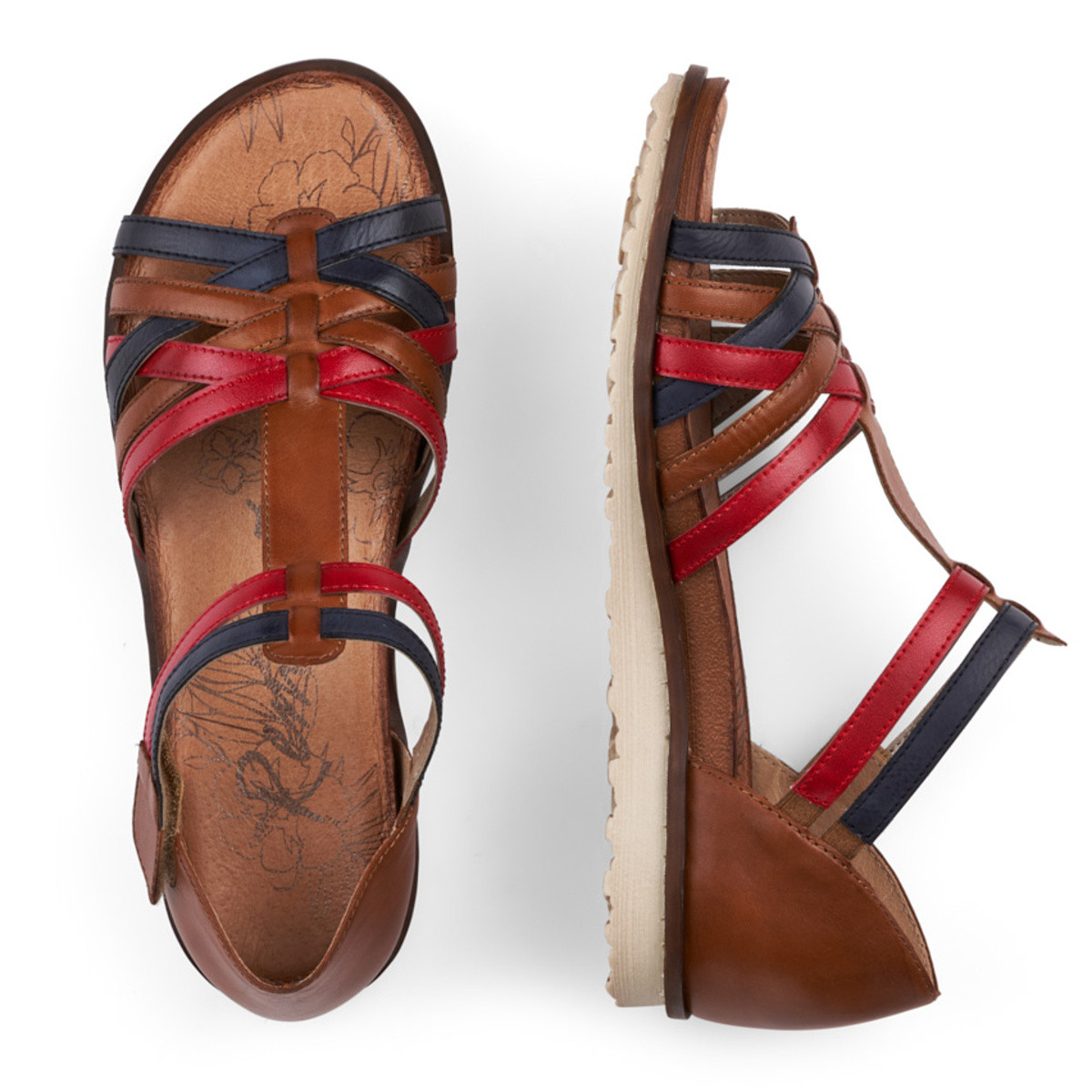 detail Dámské sandály REMONTE RIE-1026085-S0 hnědá