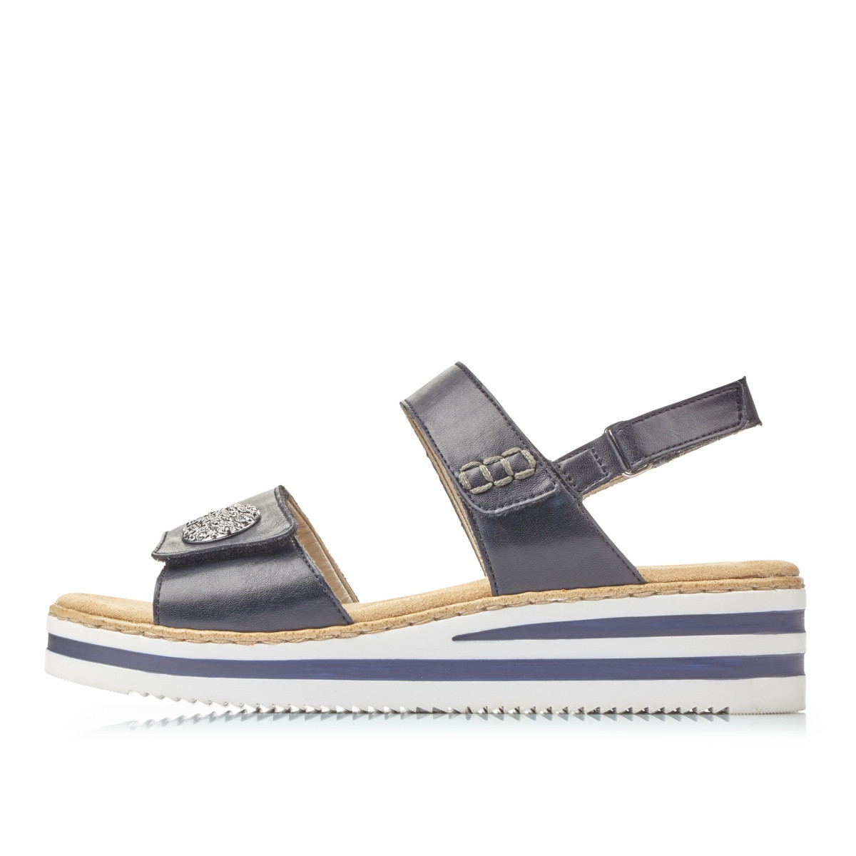 detail Dámské sandály RIEKER RIE-1026115-S1 modrá