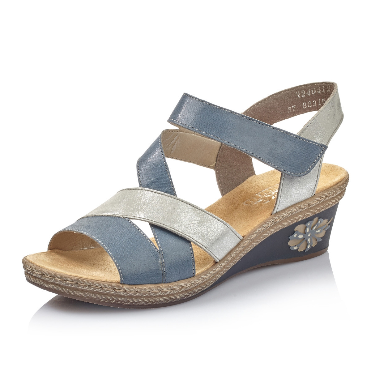 detail Dámské sandály RIEKER RIE-1026125-S0 modrá