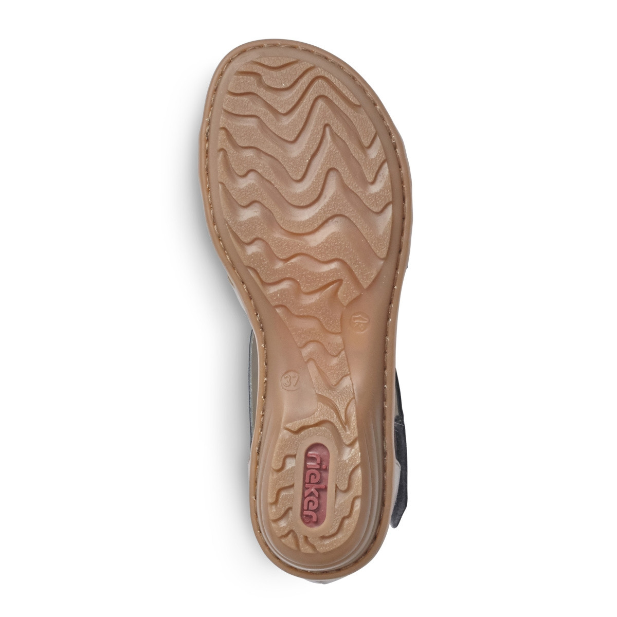 detail Dámské nadměrné sandály RIEKER V3405-42 GRAU KOMBI S0