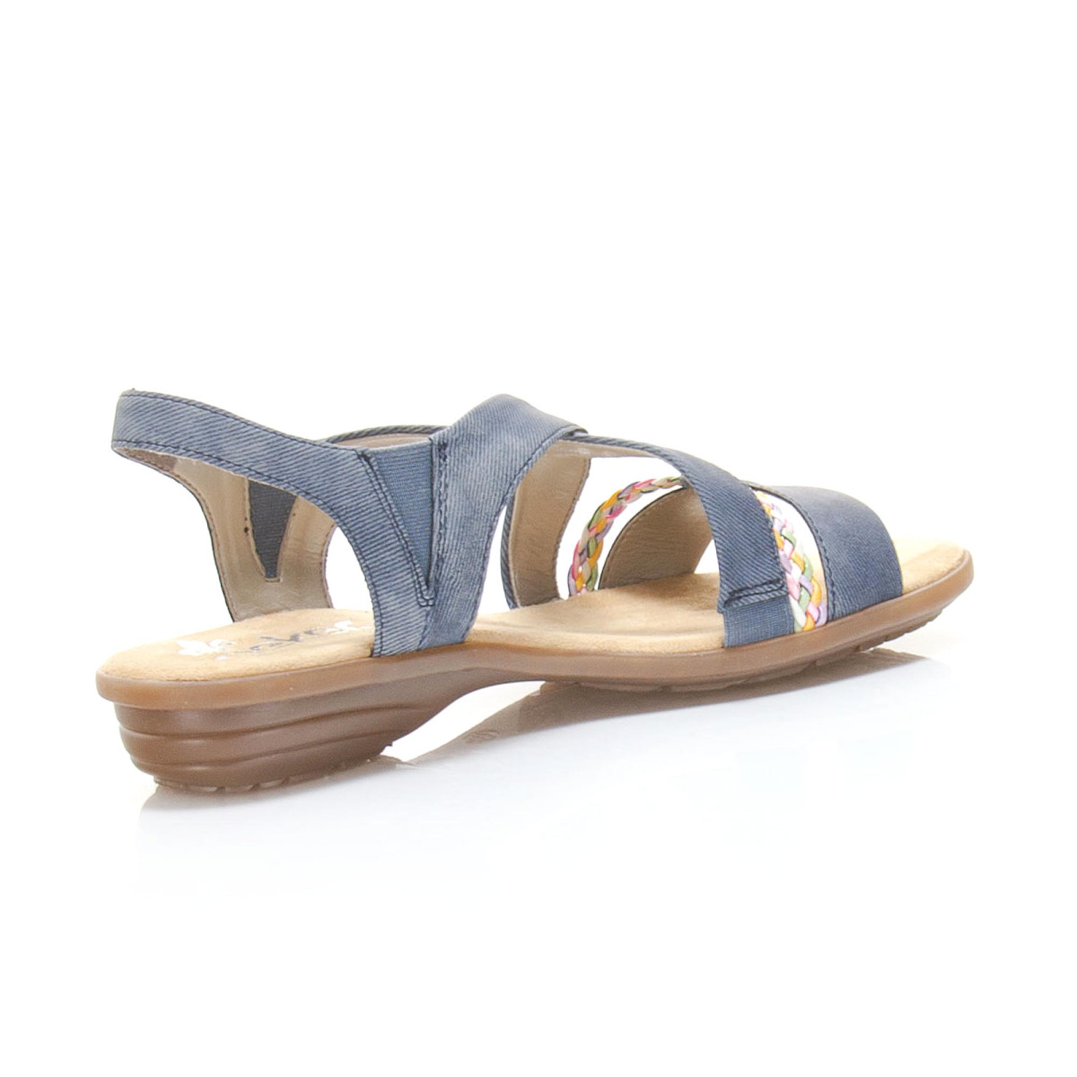 detail Dámské nadměrné sandály RIEKER V3451-15 BLAU F/S 9