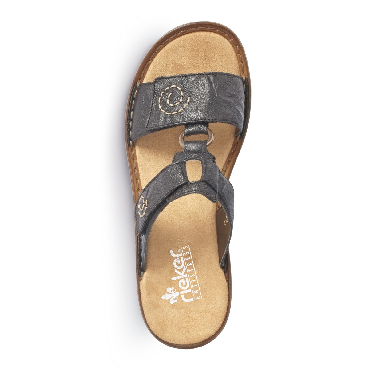 detail Dámské nazouváky RIEKER V69N2-00 černá S3