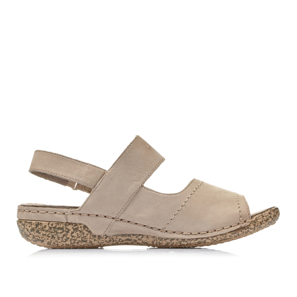 detail Dámské sandály RIEKER V7272-42 béžová S1