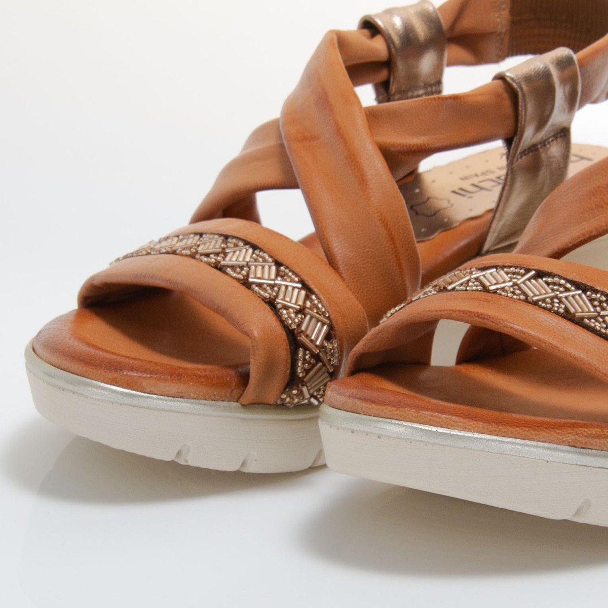 detail Dámské sandály IBERIUS 3543 CAOBA/G-RAME F/S 9