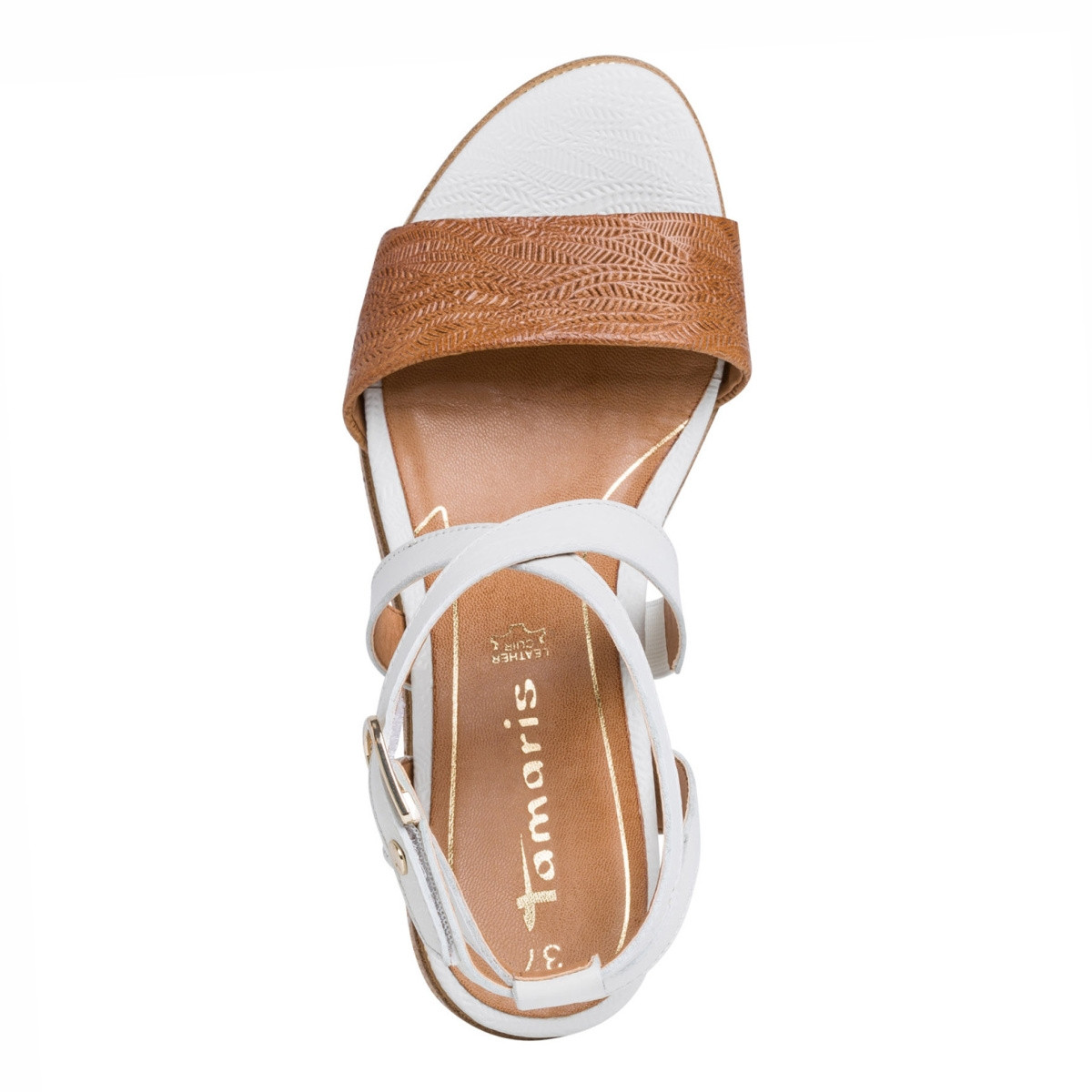 detail Dámské sandály TAMARIS 1-1-28016-24 WHITE/NUT 137 S0