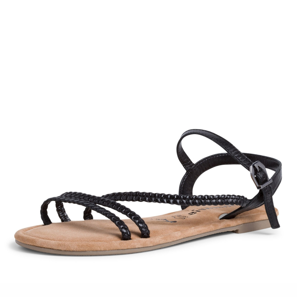 detail Dámské sandály TAMARIS 1-1-28113-24 BLACK WOOVEN 057 S0