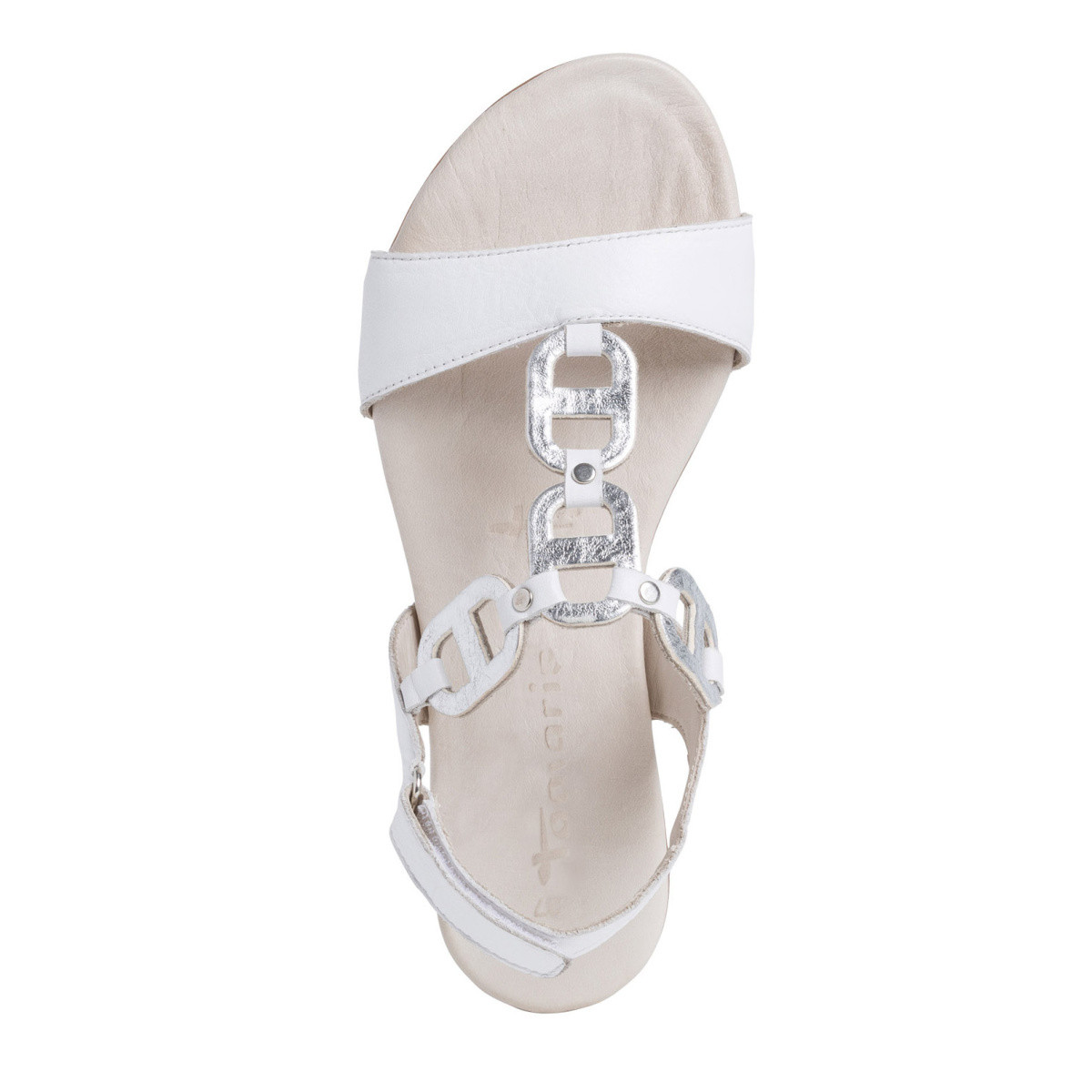 detail Dámské sandály TAMARIS 1-1-28163-24 WHITE/SILVER 191 S0