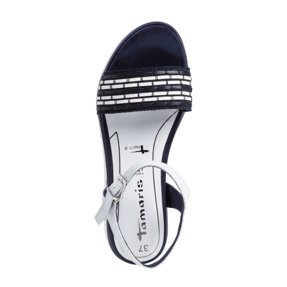 detail Dámské sandály TAMARIS 1-1-28202-24 WHITE/NAVY 149 S0