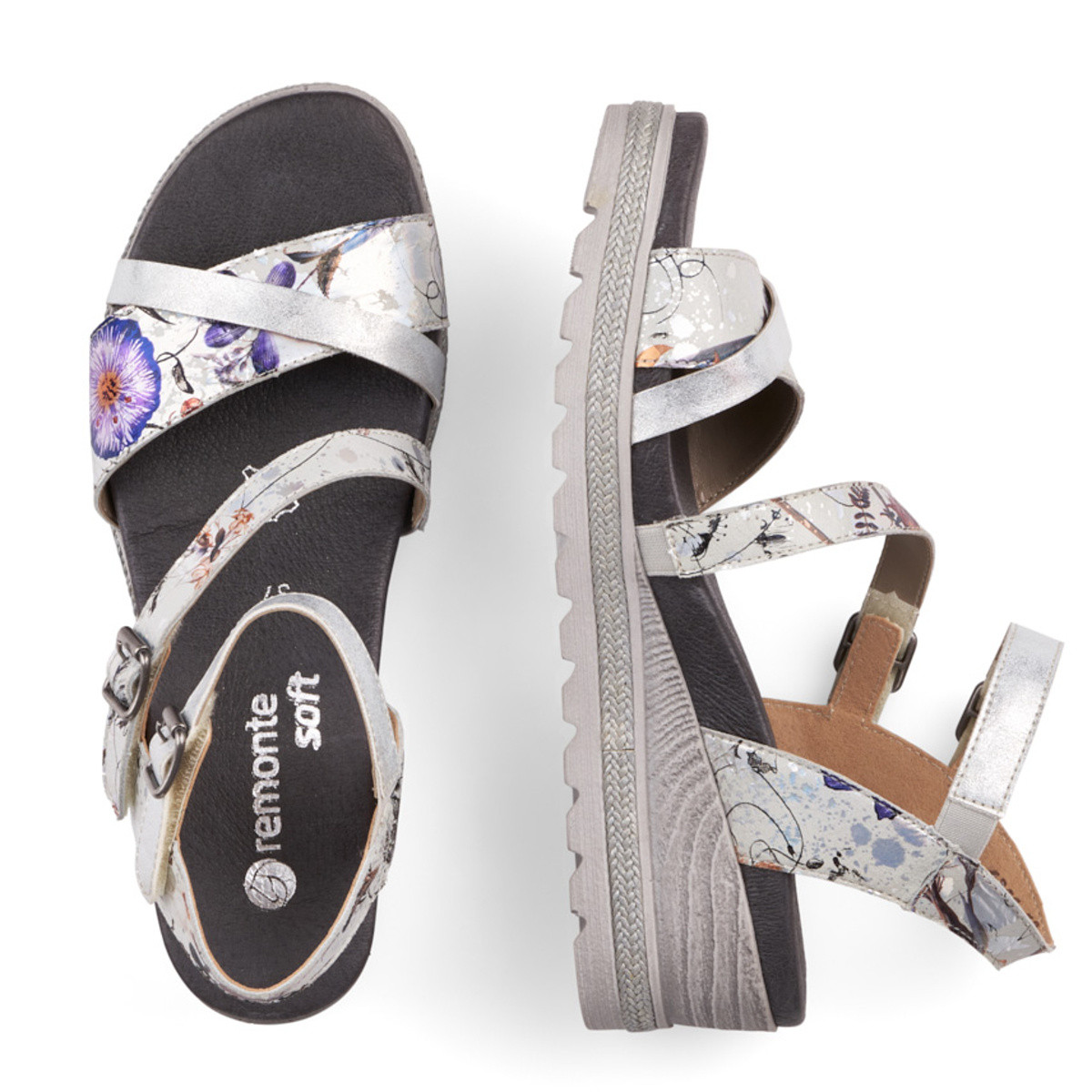 detail Dámské sandály REMONTE D6356-90 OFFWHITE KOMBI S0