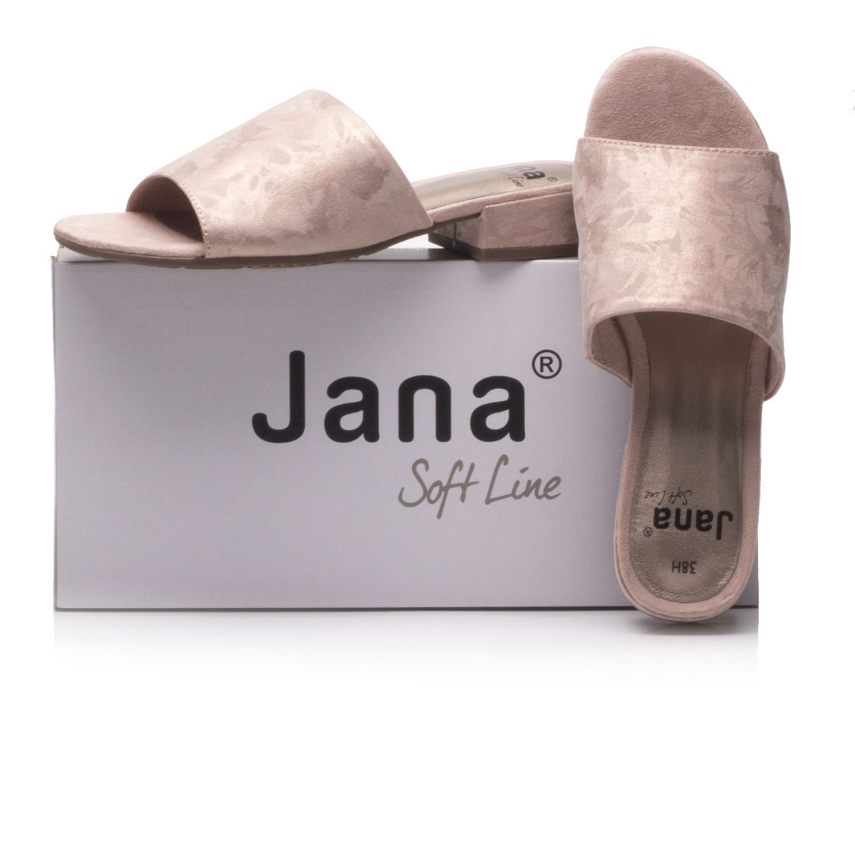 detail Dámské nazouváky JANA 8-8-27260-24 ROSE GOLD STRU 596 S0