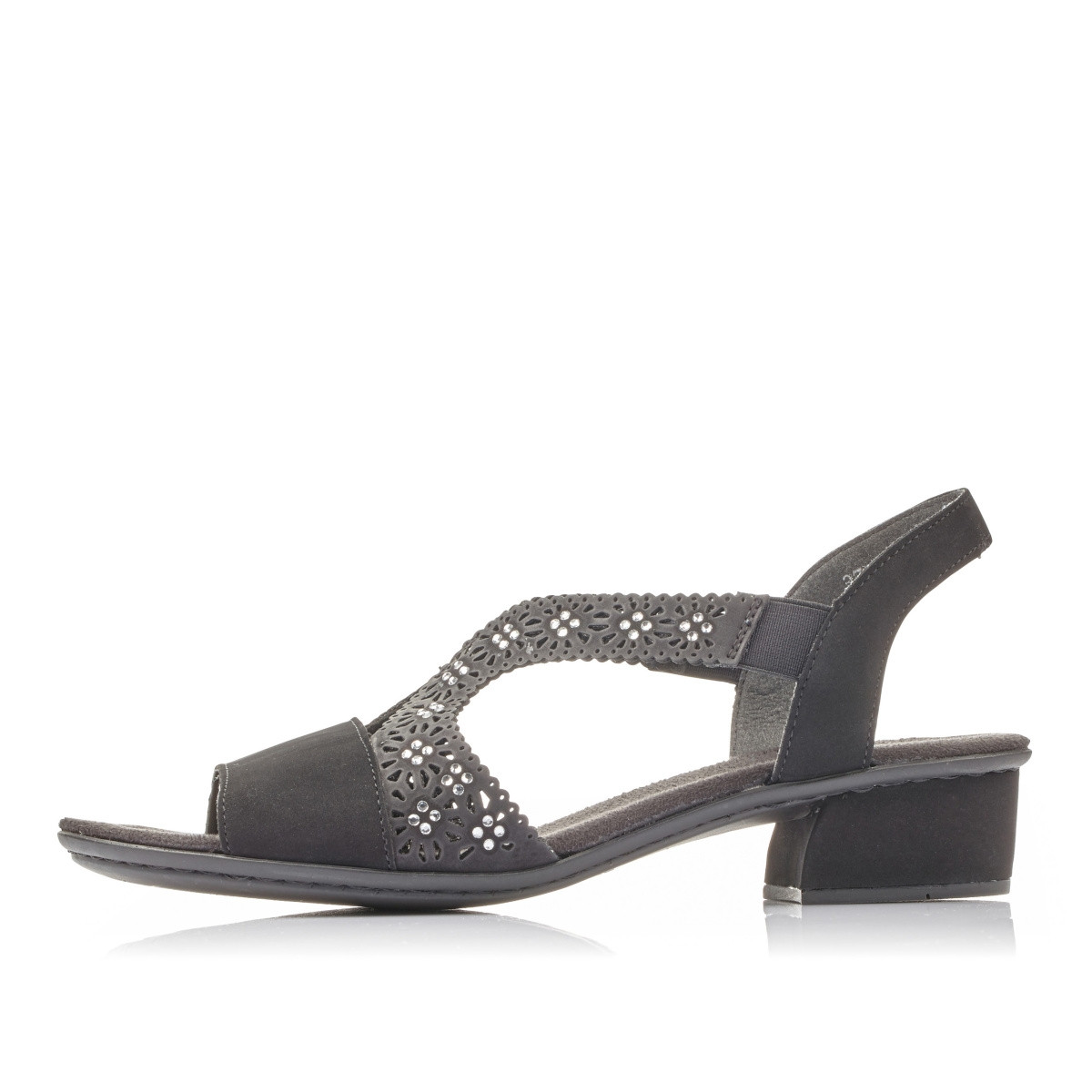 detail Dámské sandály RIEKER RIE-1027221-S0 černá