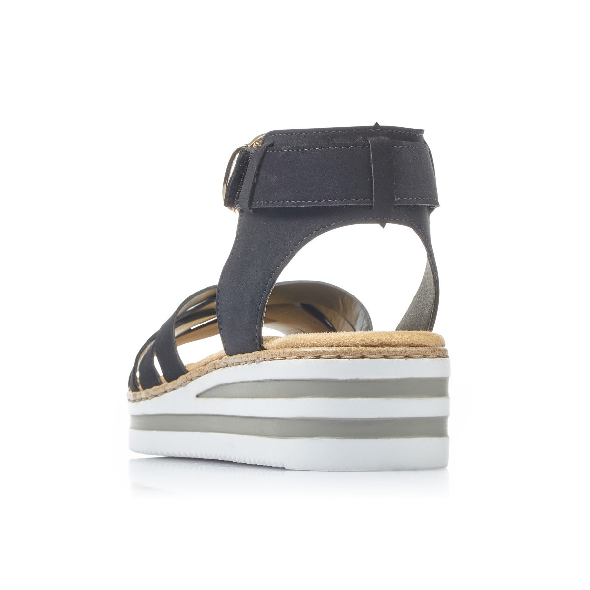 detail Dámské sandály RIEKER V02C6-00 černá S1