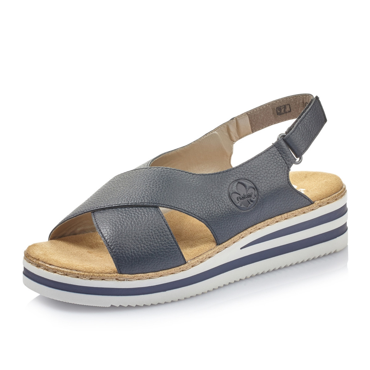 detail Dámské sandály RIEKER V0271-14 modrá S1