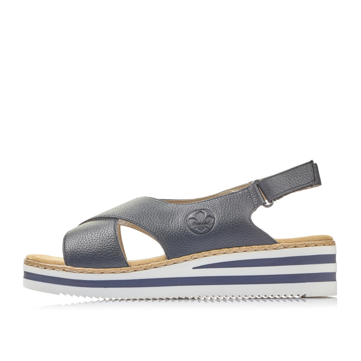 detail Dámské sandály RIEKER V0271-14 modrá S1