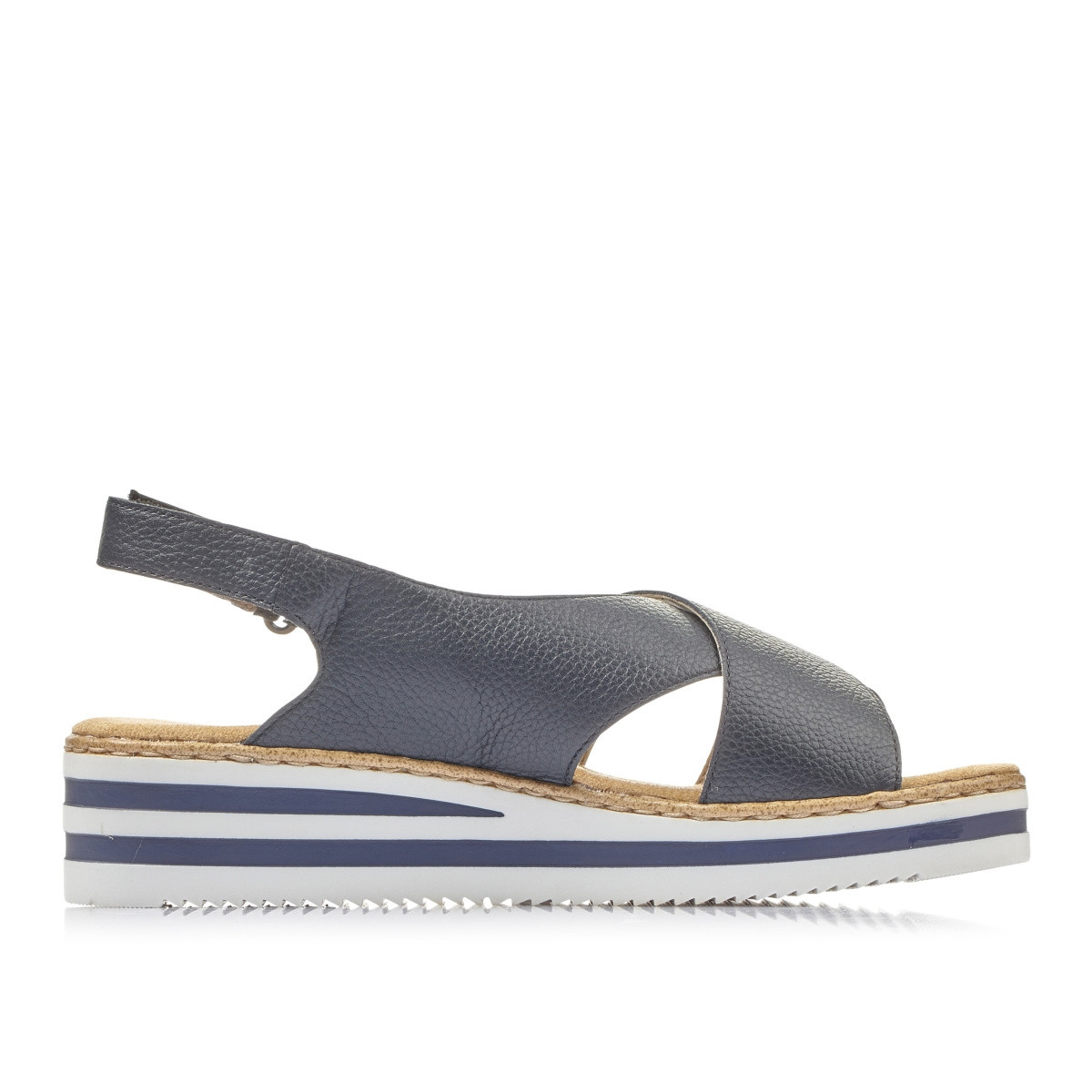 detail Dámské sandály RIEKER V0271-14 modrá S1