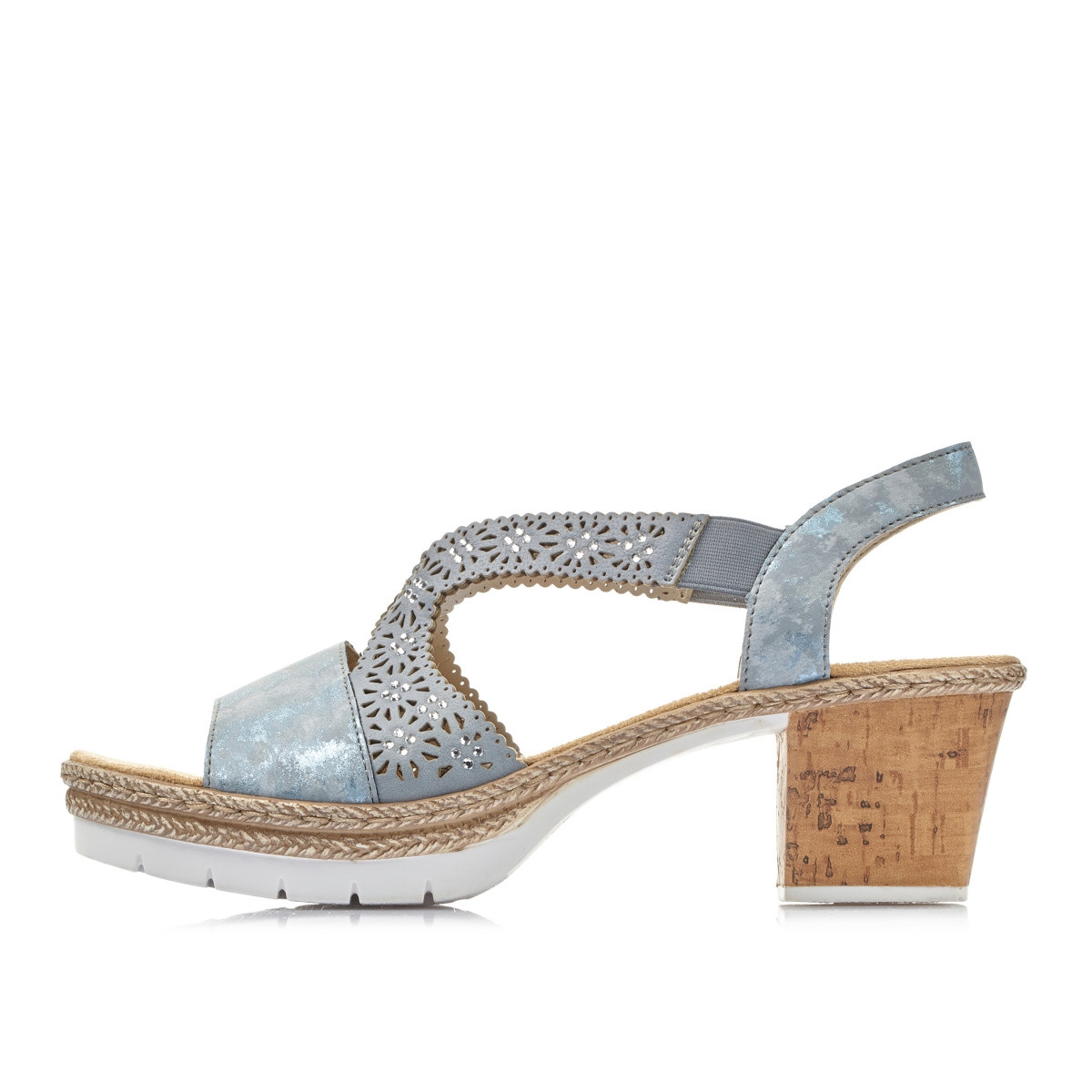 detail Dámské sandály RIEKER RIE-1027244-S0 modrá