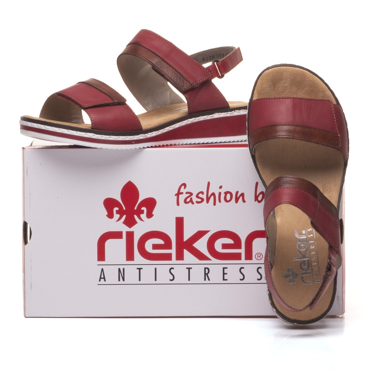 detail Dámské sandály RIEKER RIE-1027250-S2 červená