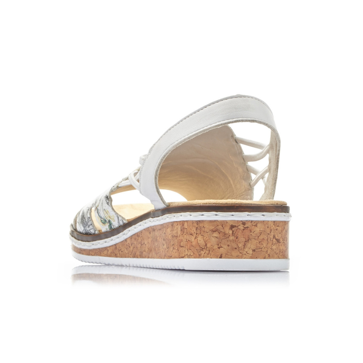 detail Dámské sandály RIEKER RIE-1027251-S1 bílá