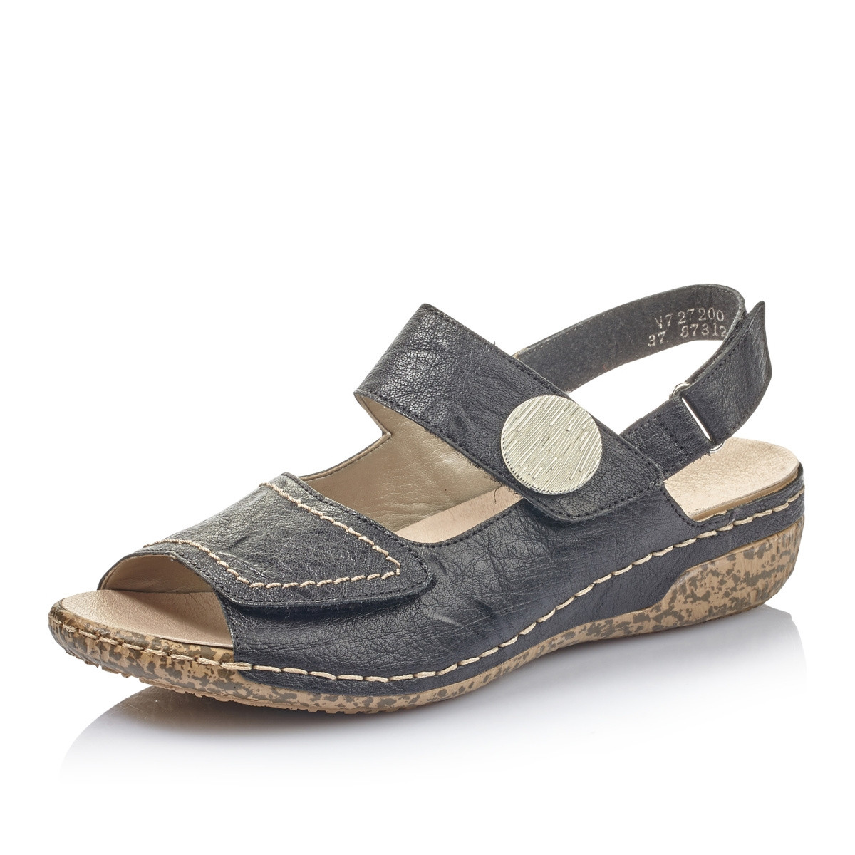 detail Dámské sandály RIEKER RIE-1027267-S2 černá