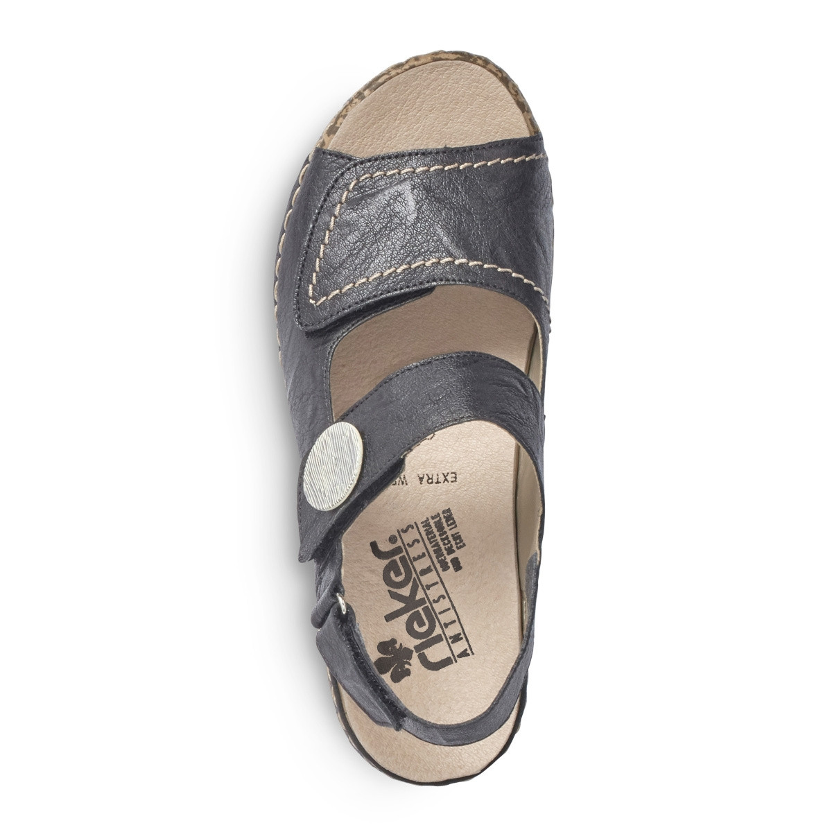 detail Dámské sandály RIEKER RIE-1027267-S2 černá