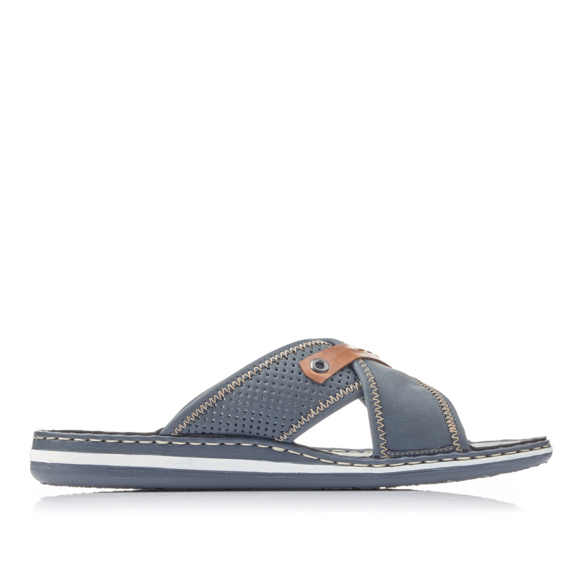 detail Pánské nazouváky RIEKER 21061-15 BLAU S0